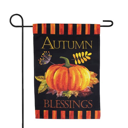 Small Autumn Blessings & Pumpkins Garden Flag